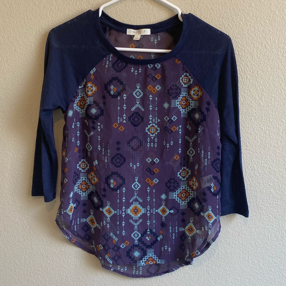 Love, Fire - Sheer 3/4 Sleeve Top